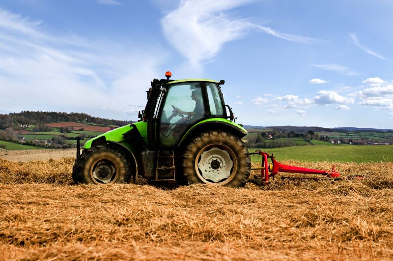 Tractor Mowing detail