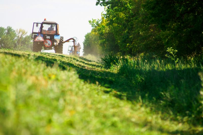 Tractor Mowing detail